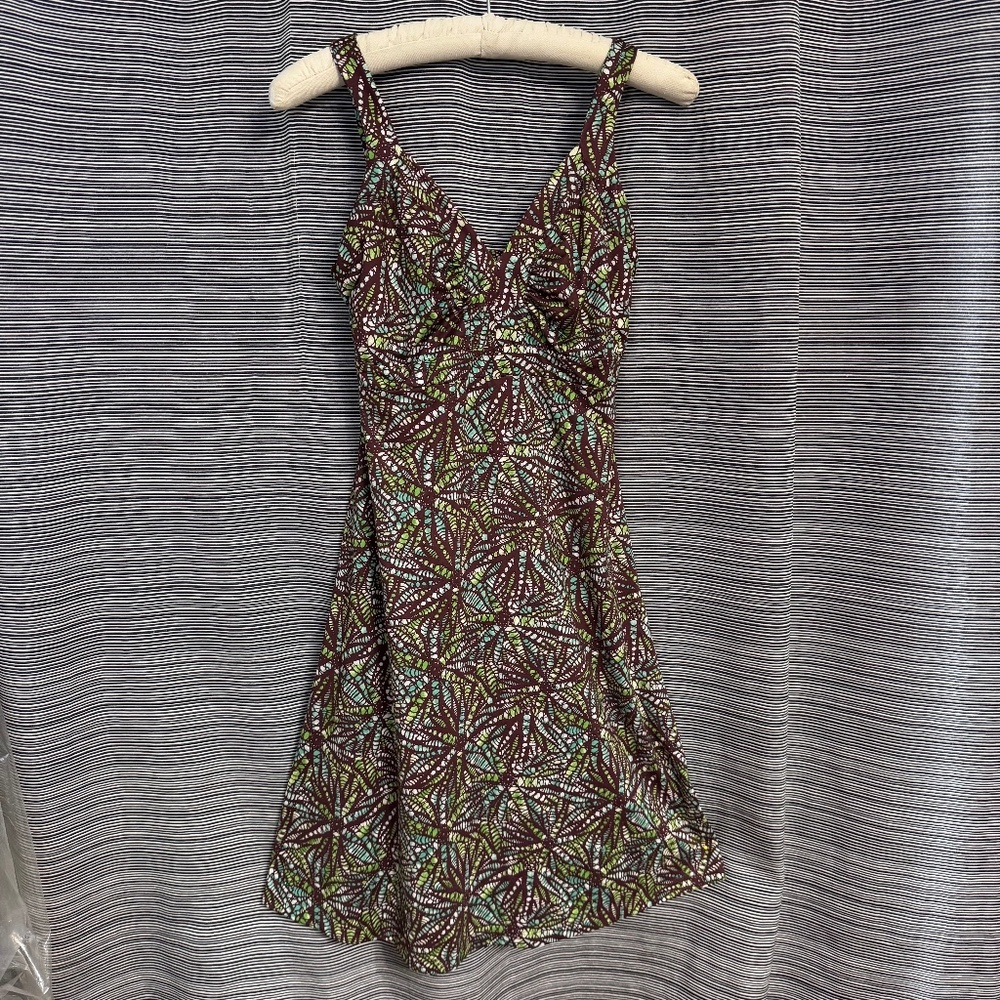Patagonia Brown Print Minette Sun Dress Size Small